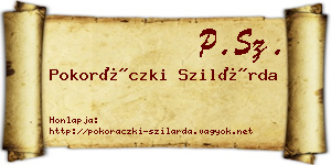 Pokoráczki Szilárda névjegykártya